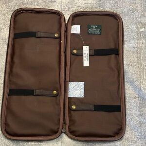 J. Crew Brown Zippered Toiletry Travel Organizer